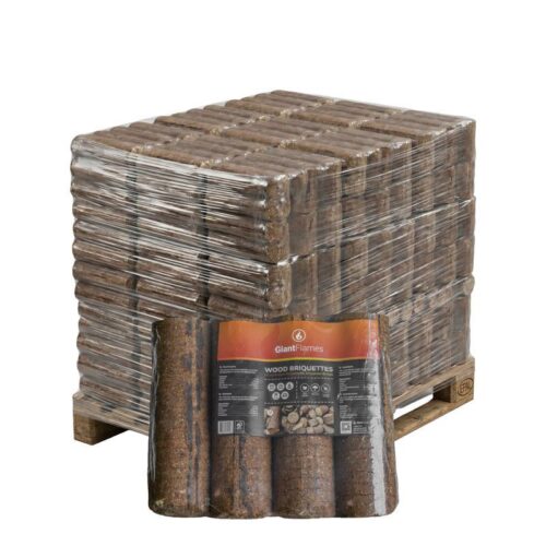 Giant Flames Holzbriketts 95 Packungen x 4,8 kg (456 kg)